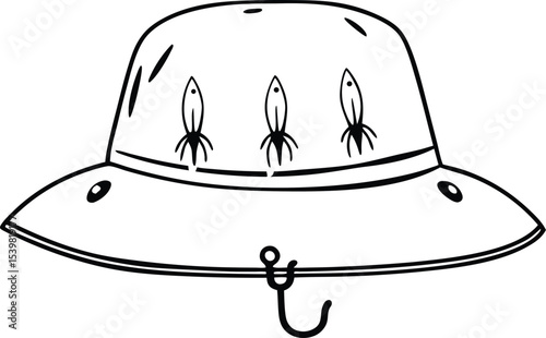 vector illustration of a black hat