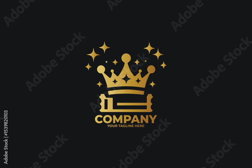 Royal Ticket Icon Logo