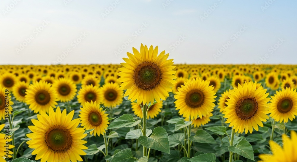 Fototapeta premium sunflower field in the summer