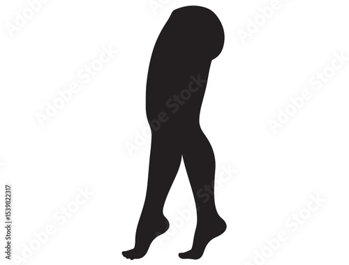 WOMAN LEGS SILHOUETTE