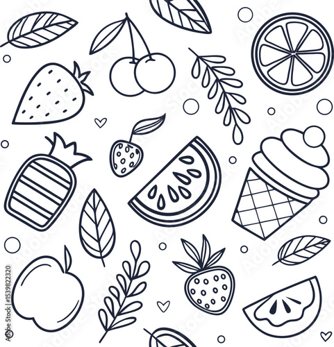 seamless pattern with flowers
