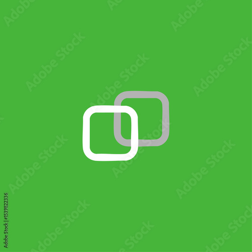 Copy icon logo flat vector design