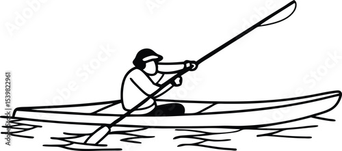 kayaking in the river