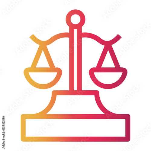 equal Line Gradient Icon