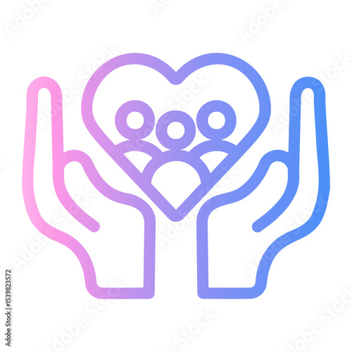 safe Line Gradient Icon