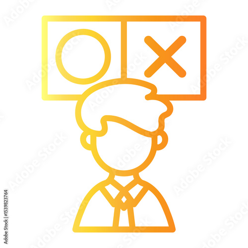 decision making Line Gradient Icon