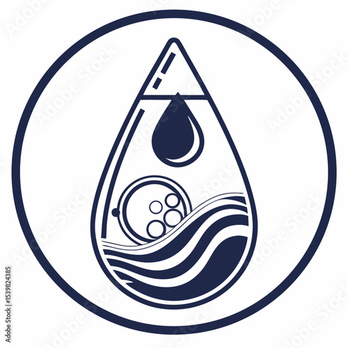 Cleaning Liquid Glyph Icon Design