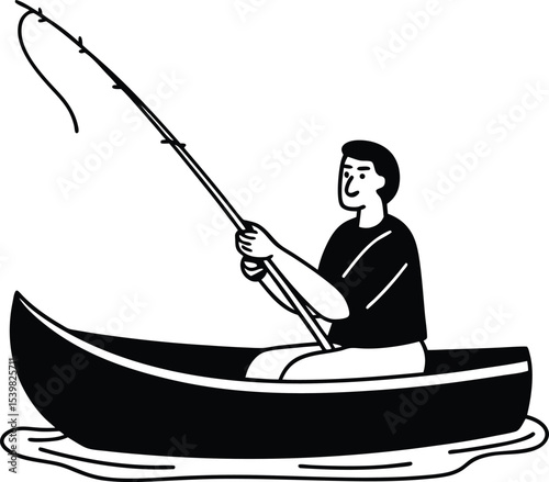 fisherman in a boat