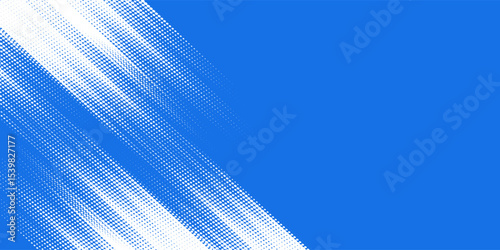 Dots halftone white and blue color pattern gradient grunge texture background.