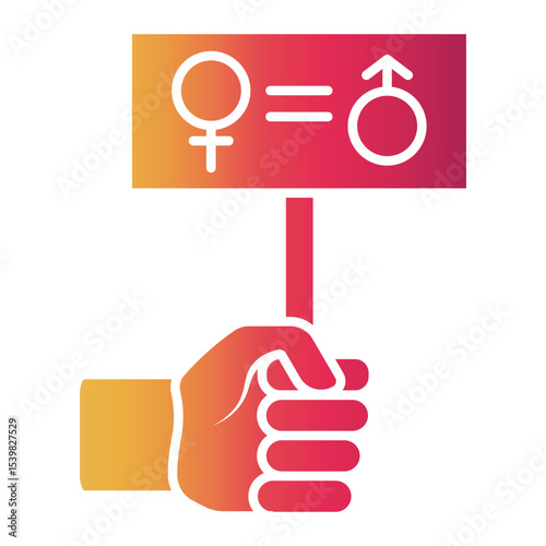 gender equality Gradient icon
