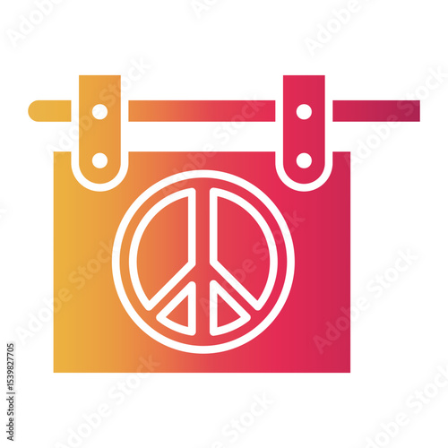 signboard Gradient icon