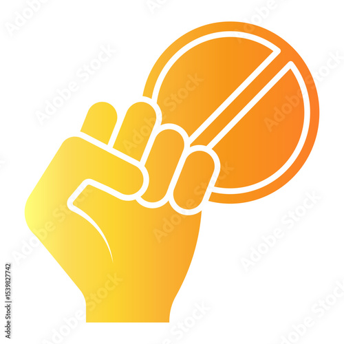 civil disobedience Gradient icon