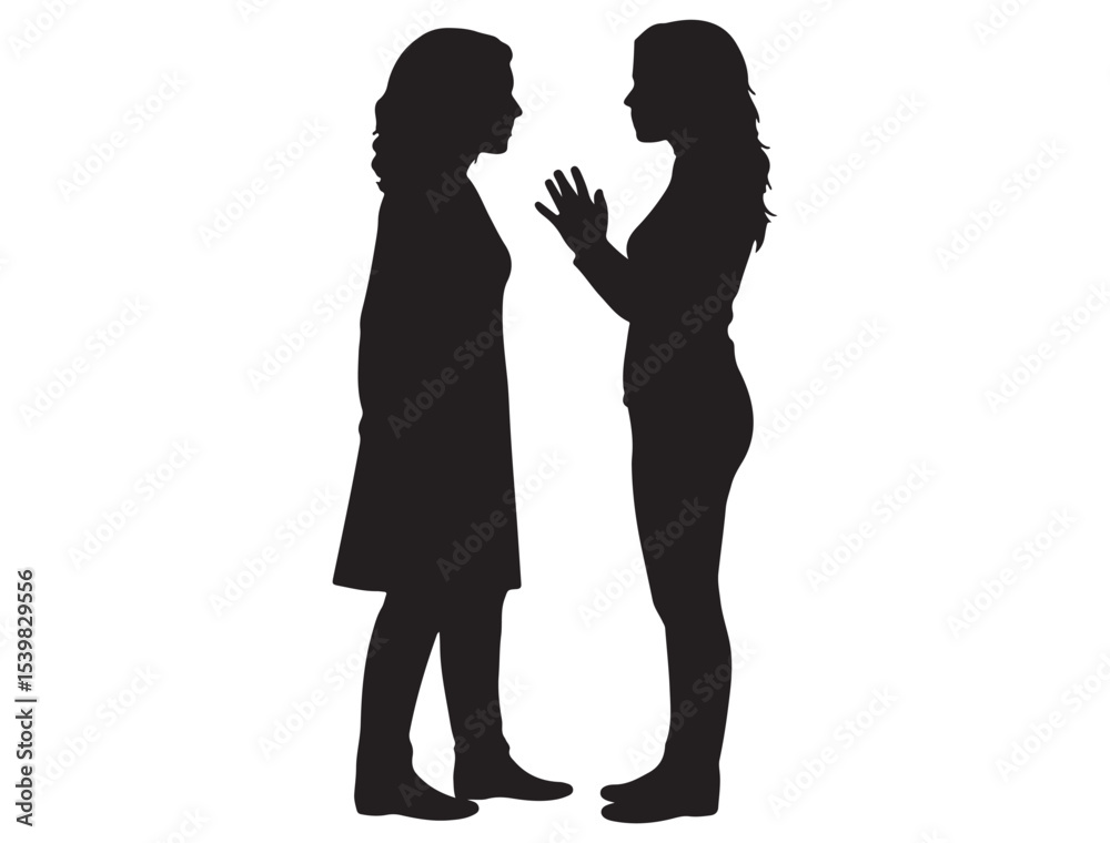 WOMENS ARGUING SILHOUETTE WOMENS ARGUING SILHOUETTE