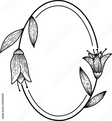 hand drawn vector illustration of a flower