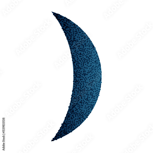 Lunar moon phases with crescent, full, and half shapes, abstract night sky design, waning eclipse line art for calendar or logo. Flat vector illustration isolated on white background.
