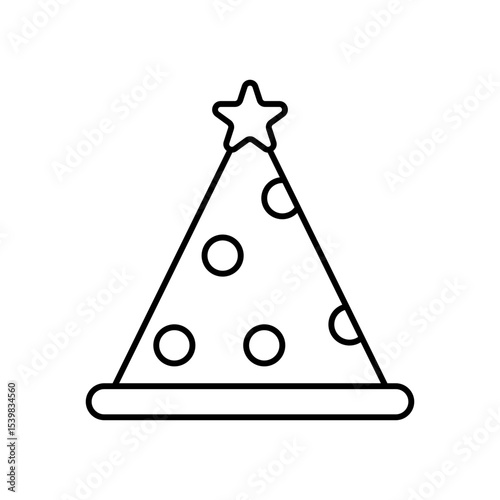 Party Hat Celebration Accessory Line Icon