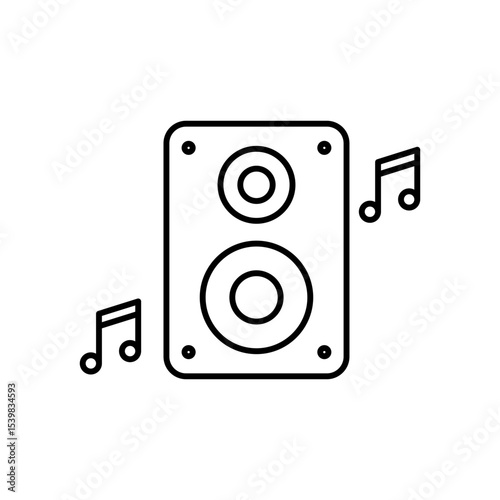 Speaker Music Audio Line Icon