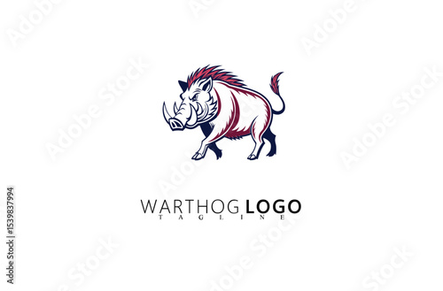 Outdoor-Inspired Warthog Logo Design With Strong Boar Icon. Great for Wildlife Gear, Safari Tour Logos, Nature Conservation Identity Projects, and Rugged Business Branding Solutions.

