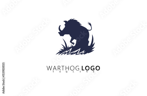 Wild Boar Warthog Logo Design With Retro Branding Style. Great for Nature Adventure Brands, Wildlife Merchandise, Safari Tour Logos, and Outdoor Companies Seeking Strong Rugged Identity.

