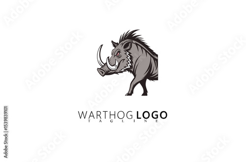 Strong and Stylish Warthog Logo Design for Branding Use. Great for Hunting Supply Brands, Wildlife Rescue Groups, Nature Adventure Logos, and Rugged Outdoor Equipment Identity.

