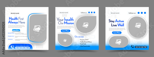 Modern Healthcare Banner Templates for Medical Services
