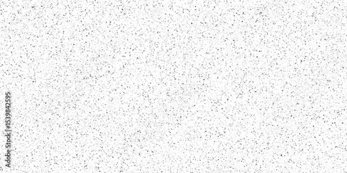 Fine grain terrazzo pattern with small abstract speckles. micro fragments creating an airy light effect across a white backdrop. polished terrazzo surface with faint gray and black specks.	