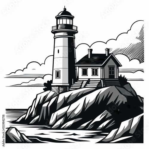 lighthouse on the island