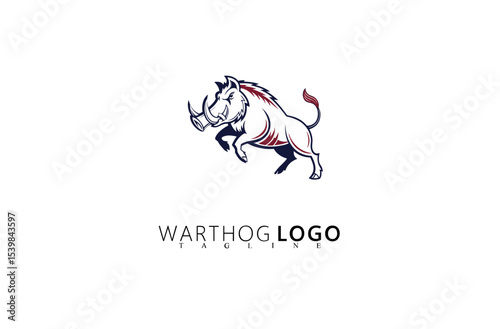 Bold Wildlife Warthog Logo Design with Clean Vector Lines. Great for Rugged Brand Identity in Nature Adventure, Outdoor Exploration Brands, and Animal-Themed Logo Concepts With Impact.

