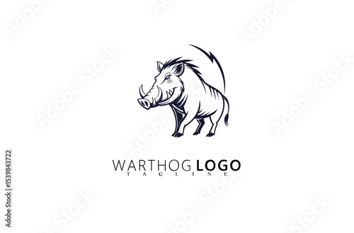Warthog Logo Design Featuring Minimalist Boar Head Art. Ideal for Rustic Branding, Wildlife Conservation, Outdoor Lifestyle Companies, and Strong Identity Concepts With a Clean Modern Edge.

