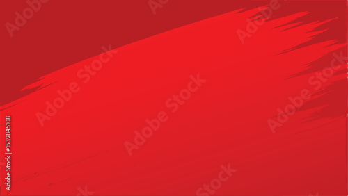 Abstract red brush stroke effect with transparency for creative design projects