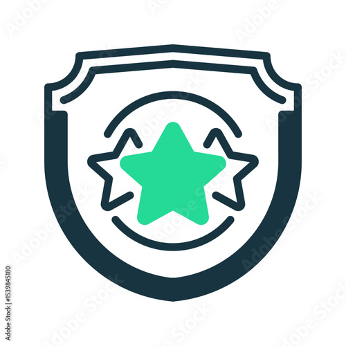 Quality Badge Line Icon, Outline Symbol for Certification Approval, Business Excellence, Industry Standards, Award Recognition, and Product Assurance. Vector Sign Icon.