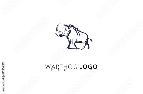 Nature-Inspired Warthog Logo Design with Wild Boar Emblem. Perfect for Wildlife Businesses, Hunting Supplies, Safari Branding, and Outdoor Companies Needing a Distinctive Logo Identity.

