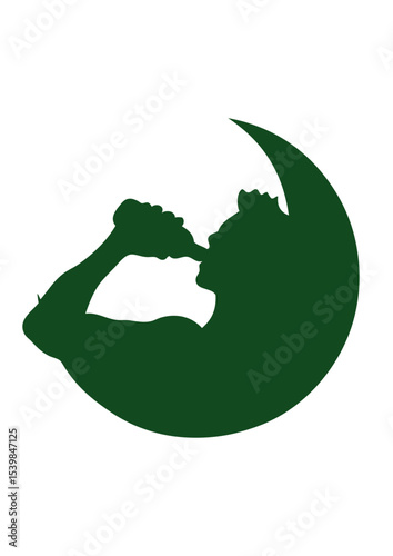 logo homme boit goulot alcool