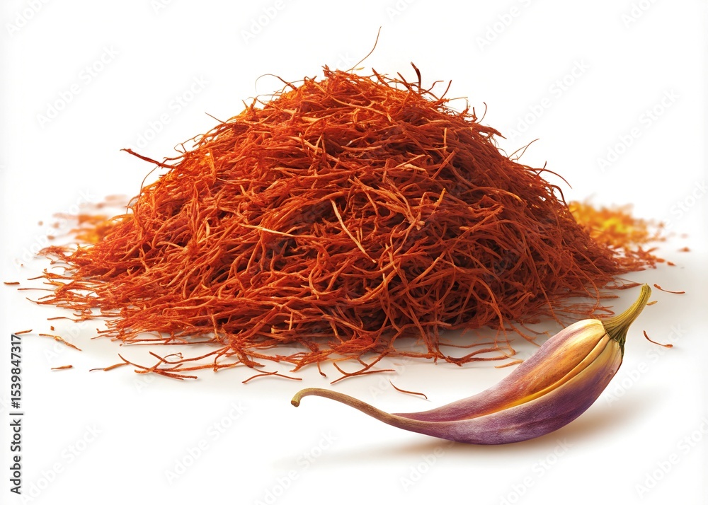 Fototapeta premium Premium Saffron Spice Culinary Uses, Health Benefits, and Growing Guide