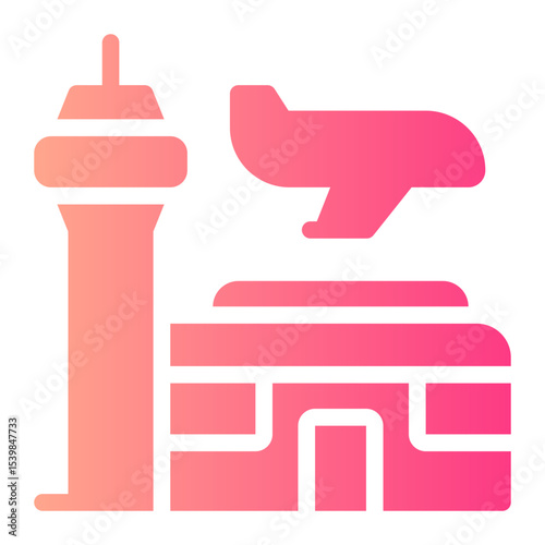airport gradient icon