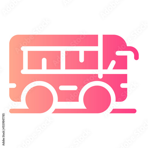 bus gradient icon