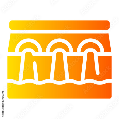 dam gradient icon