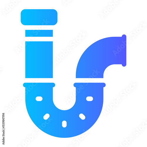 water pipe gradient icon