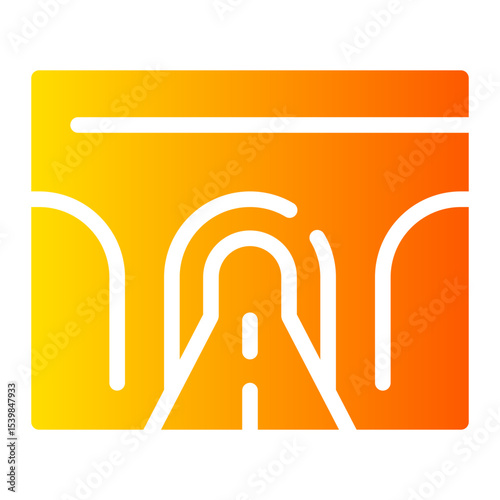 tunnel gradient icon