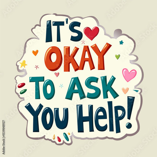 Stylized vector illustration with calming handwritten font on soft background.