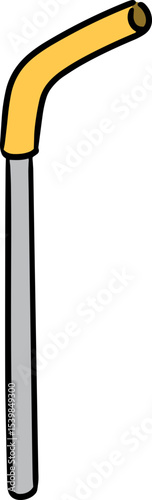 Illustration of stainless straw
