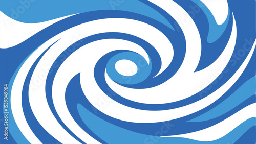 Abstract swirling blue and white design with transparency for modern graphic elements