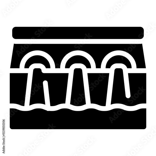 dam glyph icon