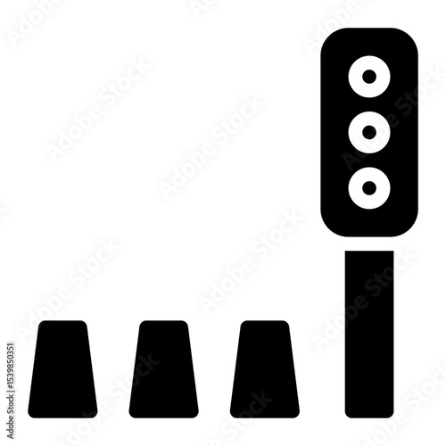 crosswalk glyph icon