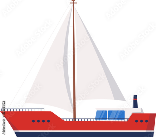 Sailboat in Wind

