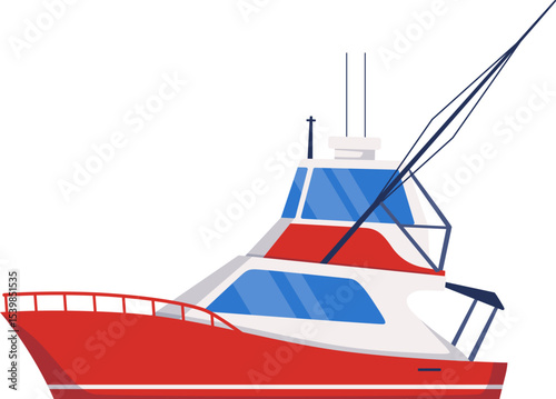 Sport Fishing Boat with Tower

