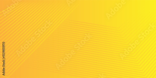 Bright Abstract Yellow Background with Lined Geometric Patterns