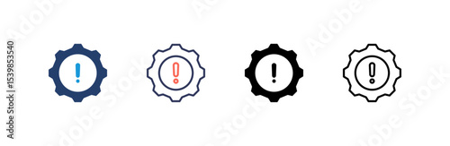 Risk Management icon set multiple style collection