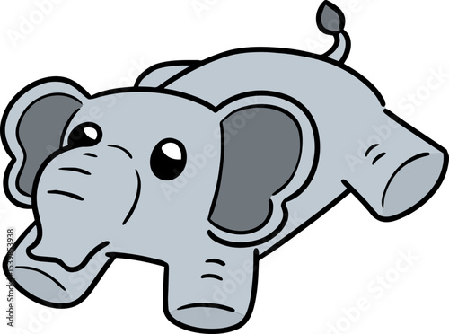 Illustration of stuffed elephant
