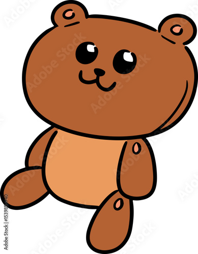 Illustration of stuffed bear
